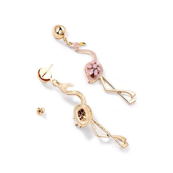 Pink Flamingo Earrings - Picture 4 of 4